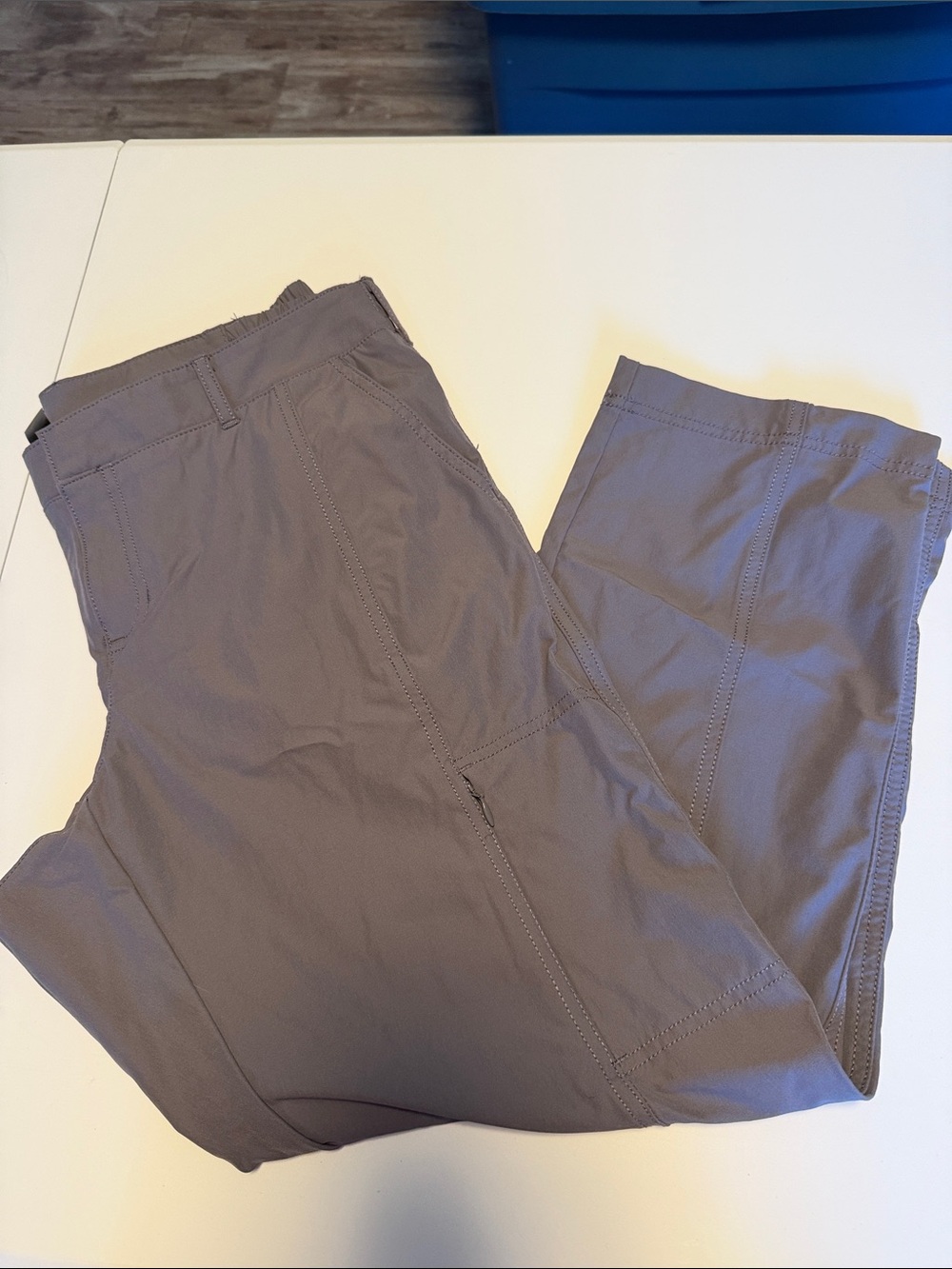Kirkland Signature Women's Capris in Gray-Brown